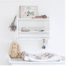 Bookshelf with hooks